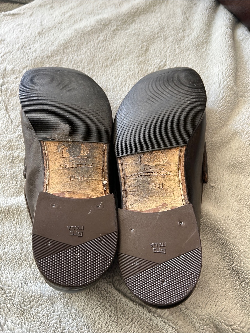 Authentic Gucci Men's Brown Leather Bit Loafers - newly resoled and polished. - Picture 4 of 10